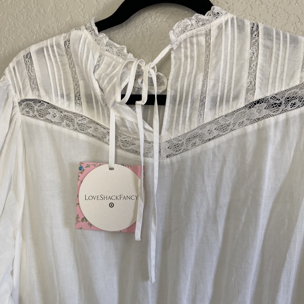 NWT LoveShackFancy x Target Talulah White
Pintuck Dress. Size L - Picture 4 of 7